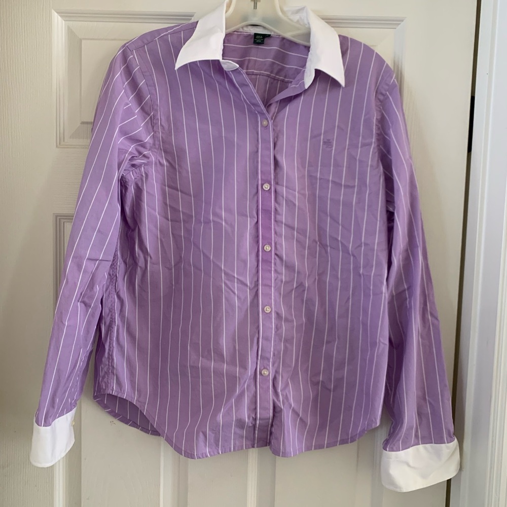 Ralph Lauren Lavender Striped Shirt